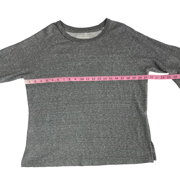 Current/Elliott The Ruffle Sleeve Sweatshirt in Heather Grey Size 2; US Medium - Picture 10 of 16